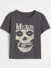 Crop Top mit Mystic-Totenkopf-Print